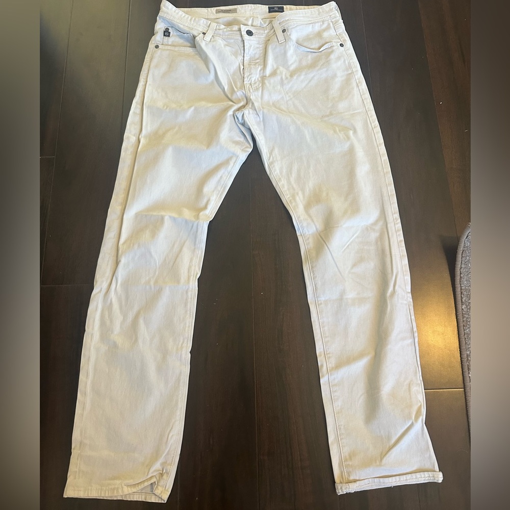 Men’s AG pants off white size 32